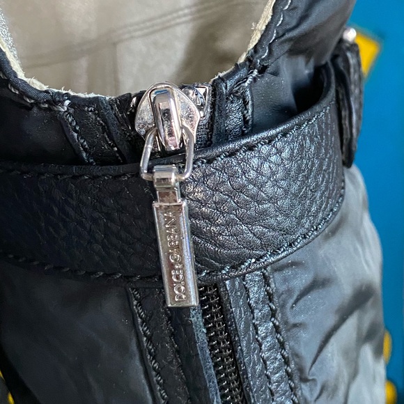 Dolce & Gabbana Over Knee Winter Snow Rubber & Leather Boots 8 38.5 dust… - Picture 11 of 17